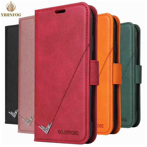 Leather Flip Case For Huawei P20 P30 P40 Lite P Smart 2022 Y5P Y7P Y6 Pro 2022 Honor 10 Lite 8A 9C Nova 8 SE Wallet Stand Cover ► Photo 1/6