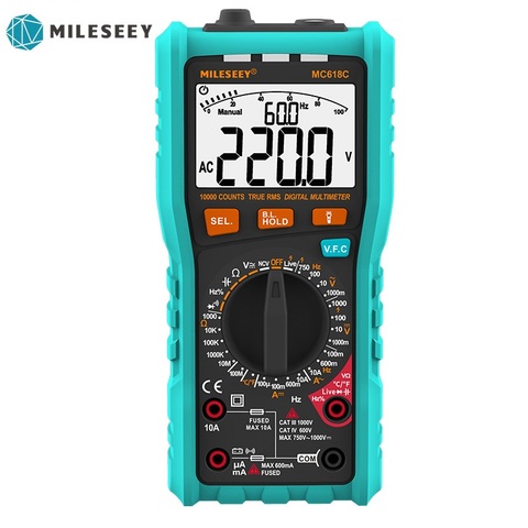 Mileseey NCV Digital Multimeter Auto Ranging AC/DC voltage meter Flash light Back light Large Screen ► Photo 1/5