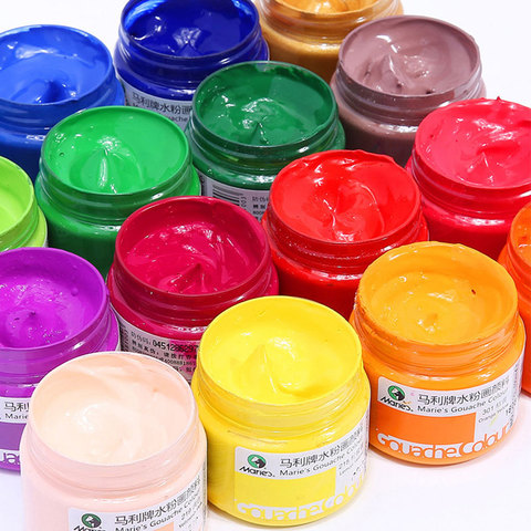 100ml/bottle gouache pigment art hand-painted special pigment school art special paint gorgeous gouache pigment 42 color optiona ► Photo 1/6