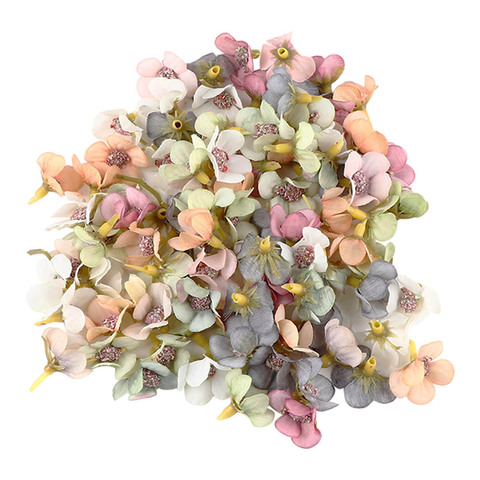 100Pcs Daisy Flower Heads Mini Silk Artificial Flowers Home Decor Multicolor New