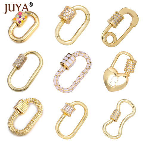 Juya Jewelry Making Trendy Clasps Popular Hanging Chain Lock Hook Spiral Clasps DIY Necklace Bracelets Hand Made DIY Accessories ► Photo 1/6