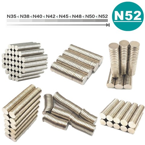 hall sensor magnet N52 6x1 6x1.5 6x2 6x3 6x4 6x5 8x1 8x1.5 8x2 8x3 8x4 8x8 mm Magnet Neodymium Magnet NEW Art Craft Connection ► Photo 1/6