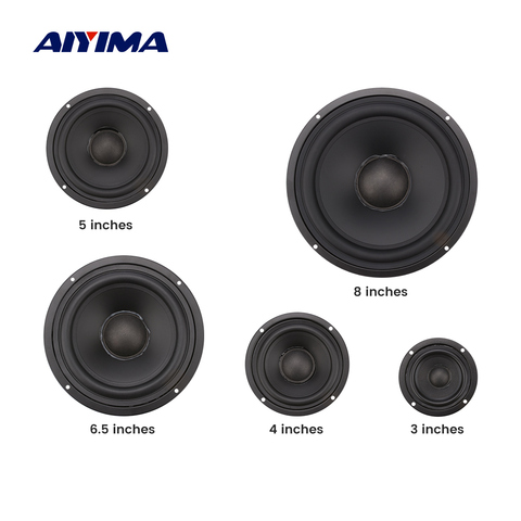 AIYIMA 2Pcs Bass Radiator Passive Woofer Radiator Rubber Edge Speaker Auxiliary Bass Vibration Membrane 3