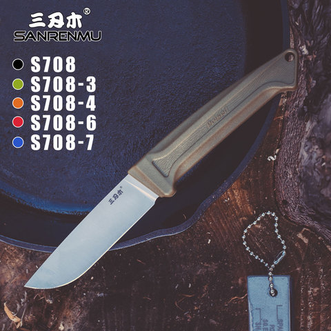 Tool EDC Outdoor Hunting Camping Survival Fishing Tactical Utility With Sheath Knife 12C27 Blade Fixed Blade S708 SANRENMU CS GO ► Photo 1/6