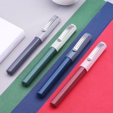 High Quality 177 Fountain Pen Morandi Color System 24 Holes 0.38MM 0.5MM Ink Pen Office School Supplies ► Photo 1/6