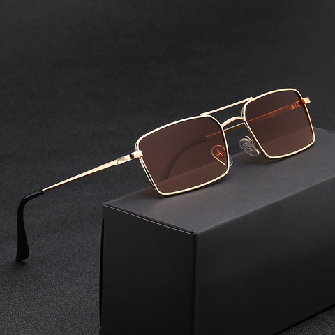 2022 Brands Design Women Anti-Reflective Mirror Sunglasses Fashion Metal Square Glasses Classic Men Out Door Sun Glasses Uv400 ► Photo 1/6