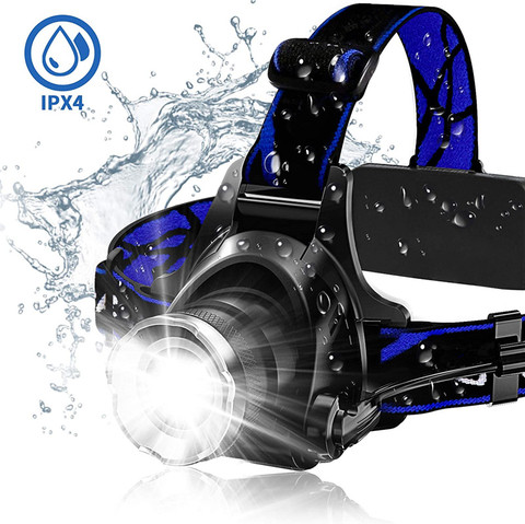 Headlamp Super Bright LED Headlamps 18650 Rechargeable Waterproof Head lamp Work Light, Hard Hat Light for Outdoors Fishing ► Photo 1/6