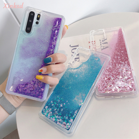 Liquid Glitter Quicksand Case For Xiaomi Redmi Note 8T 8 7 9 Pro Max 9S K30 K20 Pro 8A 7A For Mi 10 Pro 9SE CC9 CC9E Cover Case ► Photo 1/6