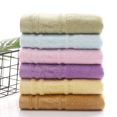 Soft Plain Bamboo Forest Towel Set Bamboo Fiber Spa Beauty Face Towel Hand Bath Sports Towel Home Bathroom For Adults Kids Hotel ► Photo 1/6