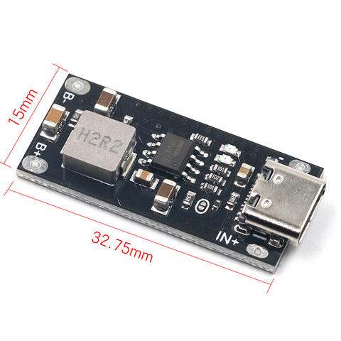 Type-C USB Input High Current 3A Polymer Ternary Lithium Battery Quick Fast Charging Board IP2312 CC/CV Mode 5V To 4.2V ► Photo 1/5