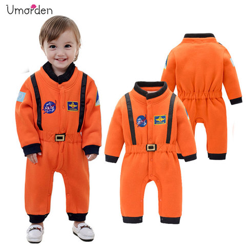 Umorden Astronaut Costume Space Suit Rompers for Baby Boys Toddler Infant Halloween Christmas Birthday Party Cosplay Fancy Dress ► Photo 1/6