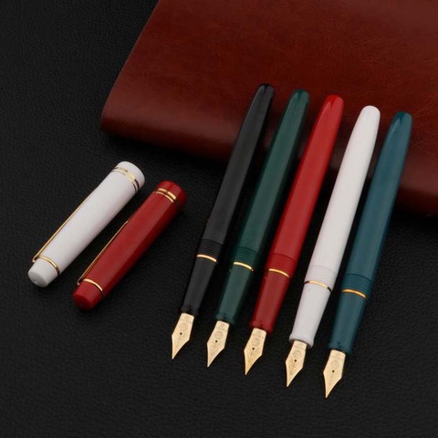 High Quality Brand Student Pen Gift WINGS PLASTIC Spinning  EF Rotate Lid Iridium Fountain Pen Stationery Office Supplies ► Photo 1/6