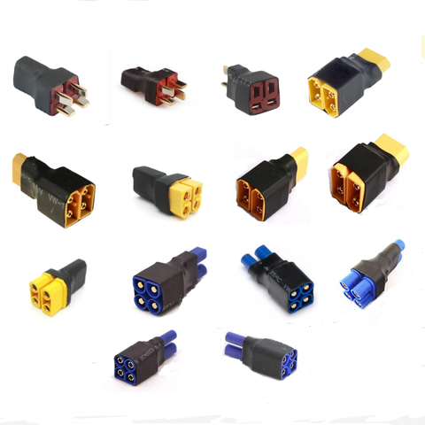 1PCS Deans T Plug  EC3 EC5 XT60 XT90 Parallel Serial Adapter Lipo Battery Converter Connector Plug DIY RC Model accessories ► Photo 1/6