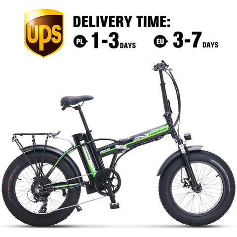 Electric Bike 500W4.0 Fat Tire Electric Bicycle  Beach Cruiser Bike Booster Bike 48v Lithium Battery Folding Mens Women's ebike ► Photo 1/6