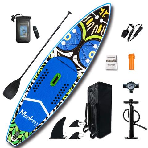 FunWater 11' Inflatable SUP Stand Up Paddle Board with Accessories Carry Bag Bottom Fins for Paddling Surf Control Non-Slip Deck ► Photo 1/6