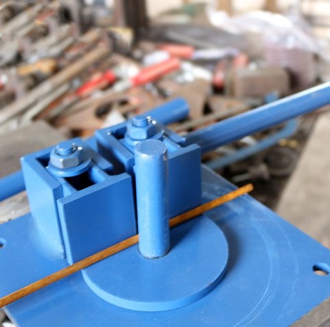 Round steel bending machine, steel bending device, wire manual bending device, manual bending stainless steel ► Photo 1/6