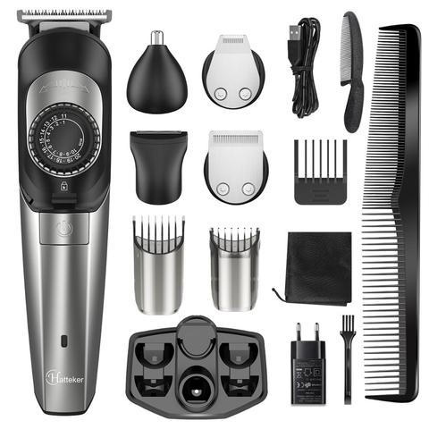 Hatteker Profession Hair Clipper Adjustable Hair Cutter 5 in 1 Hair Trimmer Barber Clippers Haircut Machine ► Photo 1/6