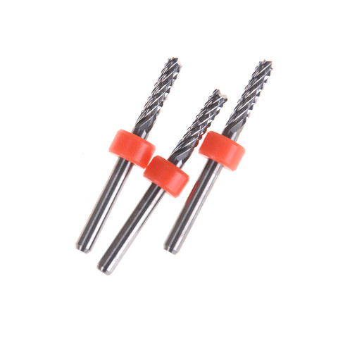 3.175mm Carbide Tungsten Corn Cutter Cutting PCB Milling Bits End Mill CNC Router Bits For Engraving Machine ► Photo 1/6
