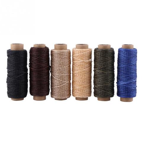 Leather Waxed Thread Cord 150D 50M Wax String Cord Sewing Craft