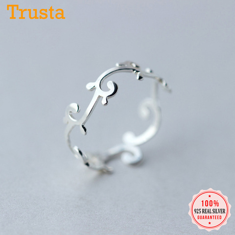 Trusta Womens 925 Sterling Silver Fashion Jewelry Branch Cocktail Ring Sizable 5 6 7 Girls Kids Xmas Gift DS399 Drop Shipping ► Photo 1/5