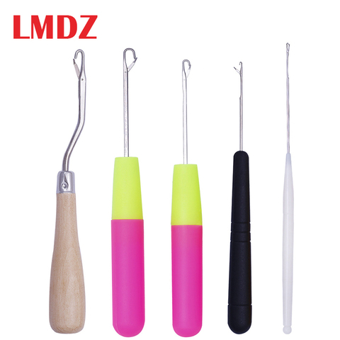 LMDZ 5Pcs/Set Braiding Latch Hook Crochet Hook Set Plastic Crochet Needle Crochet Kit Knitting Needles Crochet Set Braid Craft ► Photo 1/6