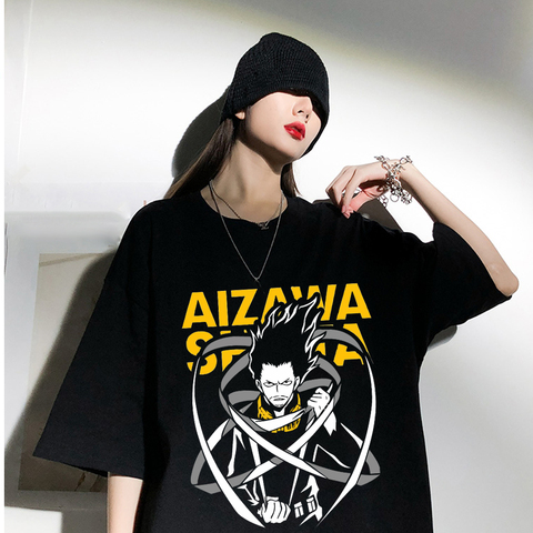 2022 Anime My Hero Academia Anime Boku No Hero Academia Tshirt Unisex Short Sleeve Summer Aizawa Shota Tee Cotton T Shirts Gift ► Photo 1/6