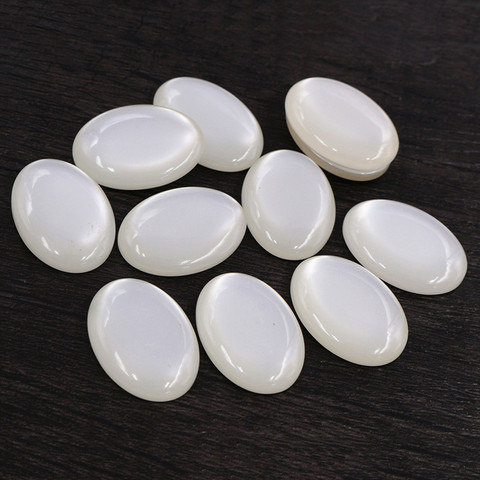 New Fashion 5pcs 30x40mm 18x25mm 10pcs Pure Black White Color Flat Back Resin Cabochons Cameo ► Photo 1/3