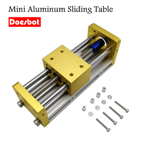 Mini CNC Aluminum Sliding Table Engraving Machine Accessories Apply Nema17 42BYG Stepper ► Photo 1/2