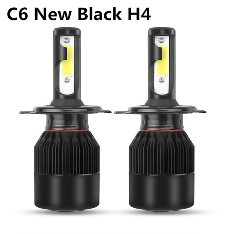 2PC C6 led car Headlight H7 H4 COB chip Bulb H1 H3 H11 9005 9006 9004 9007 110W 8000lm headlamp Auto Lamps Fog Lights 12V 24V ► Photo 1/6