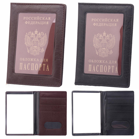 New Arrivals Vintage Clear Card ID Holder Case Transparent Russia Business Passport Cover Case for Travel Passport Bags ► Photo 1/4