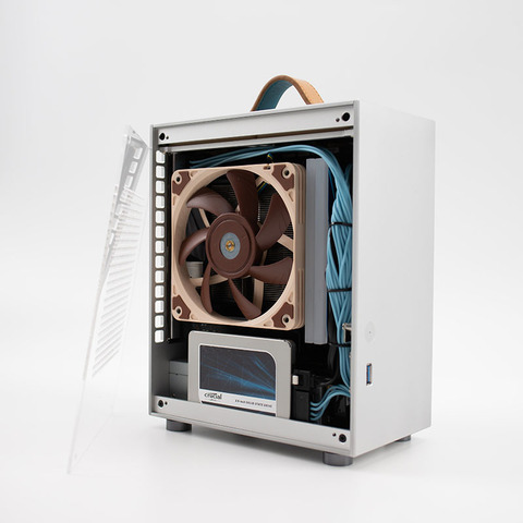 Best Computer Mini-ITX Case Aluminum Gamer Cooler Cabinet PC Mini Empty Suitcase Loli1 A4 Chassis E ► Photo 1/6