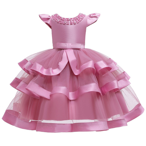 New Kids Dresses For Girls Tutu Princess Children Evening Party Dress Christmas Flower Girls Wedding Dress vestido 5 6 7 8 Year ► Photo 1/6