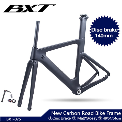 New Road Bike Frame 700C Carbon Disc Brakes Road Frame suitable 700C*28C/30C carbon Disc 140mm Di2 Racing Bike Bicycle Frameset ► Photo 1/6