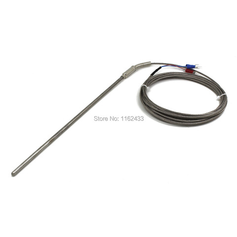 FTARP08 PT100 type 3m metal braided cable 200mm flexible probe head RTD temperature sensor ► Photo 1/4