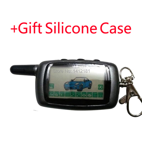 A9 LCD Remote Control Keychain + Gift Case for Russian Version Vehicle Security Two Way Car Alarm System Starline A9 Key Chain ► Photo 1/5