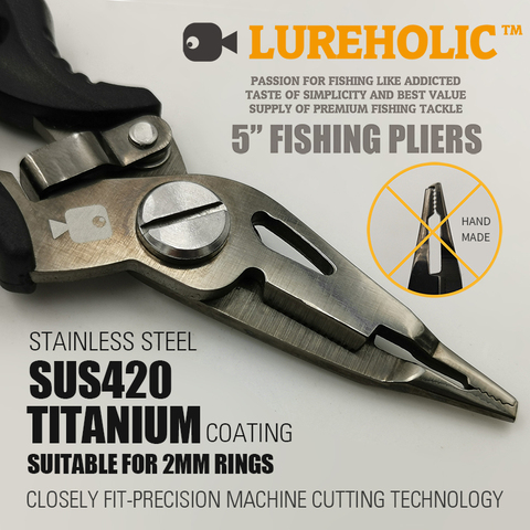 LUREHOLIC 12.5cm Fishing Plier Scissor For Fishing Line Lure Cutter Hook Remover Stainless Steel Pliers Fishing Scissor Pliers ► Photo 1/5