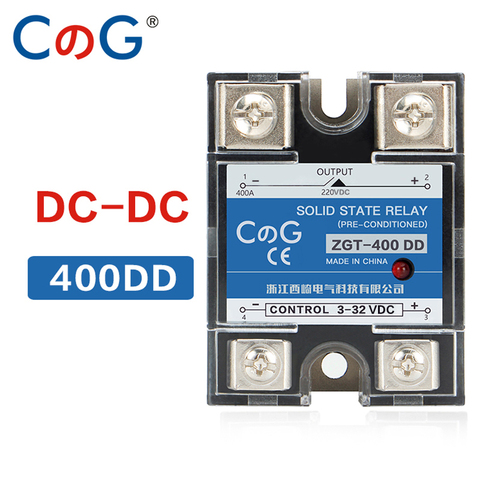 CG SSR-400DD 400A 220V 380V 600V Voltage Single 1Phase JGX DC Control DC Heat Sink 3-32VDC To 5-220VDC 400A DD Solid State Relay ► Photo 1/4