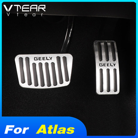 Vtear For Geely Atlas Emgrand NL-3 Proton X70 car gas fuel foot pedals cover brake rest pedal pads trim styling accessories 2022 ► Photo 1/6