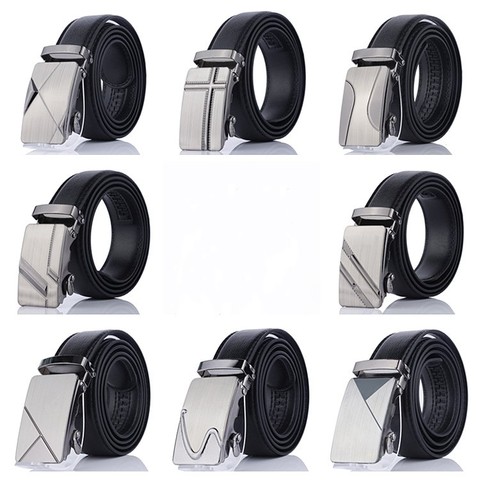 Belt Men Top Quality Genuine Luxury Leather Belts for Men,Strap Male Metal Automatic Buckle ► Photo 1/4