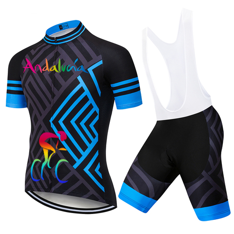 Andalucia Pro Cycling Jersey Set Spain Team MTB Bicycle Clothes Sportswear Bike Clothing Maillot Ropa Ciclismo Cycling Set 16D ► Photo 1/6