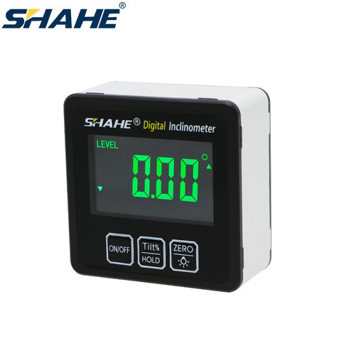 shahe Electronic Protractor Aluminum Alloy Shell Box Angle Gauge Digital Level Angle Finder Woodworking Measuring Tools ► Photo 1/6