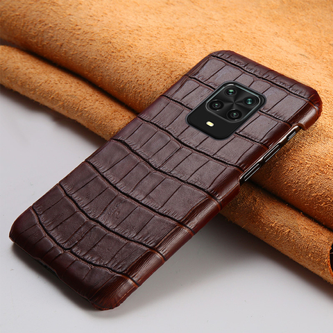 Phone Case for Xiaomi Redmi Note 9 Pro 9S 8 Pro 8T 7 Cover For Mi 10 Ultra 9 9T Pro Note 10 Lite A3 Genuine Stone Grain Leather ► Photo 1/6