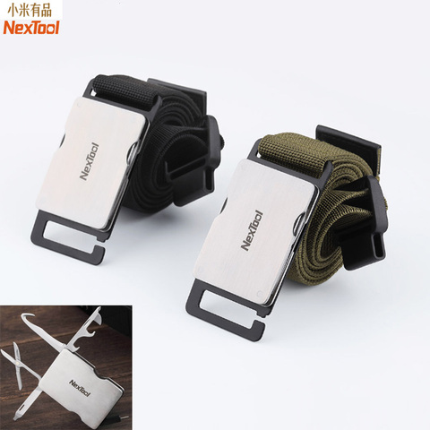 Youpin Nextool Multifunction Tool Kit Belt Outdoor Waistband Tactical Belt Camping Hiking Knife Scissors Opener Screwdriver Tool ► Photo 1/6