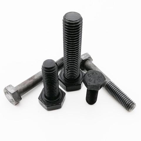 M6 M8 M10 M12 M14 M16 Black Grade 12.9 Alloy Steel GB5783 Outside External Hex Hexagon Head Cap Screw Bolt length =12-100mm ► Photo 1/6