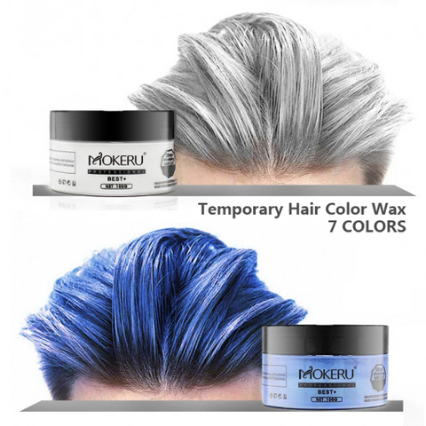 Mofajang Color Hair Wax Dye Styling Pomade Silver Grandma Grey Disposable  Natural Hair Strong Gel Cream Hair Dye For Women Men - Hair Color -  AliExpress