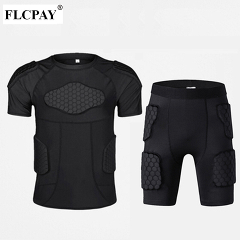 Men's Sports Honeycomb Anti-Collision Pad Compression Anti-Collision Suit Basketball Football Football Safety Protection Suit ► Photo 1/6