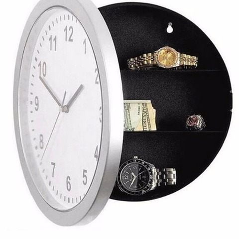 LESHP hidden safe Large Wall Clock safety box secret secuirty box Money Jewellery Stuff Storage home office Cash Safes wholesale ► Photo 1/6