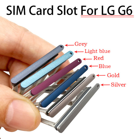 New For LG G6 US997 VS988 Sim & SD Card Reader Holder Tray Slot Waterproof Container Replacement ► Photo 1/3