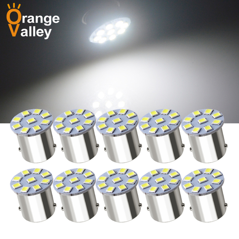 10PCS Hot Sale 1156 BA15S P21W 9 SMD 2835 LED Car Auto Indicator Turn Side Light Parking Bulb Lamp DC 12V 24V ► Photo 1/6