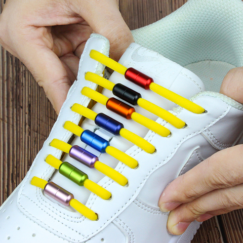 New Elastic Locking Lazy Shoelaces Quick Sneakers No Tie Shoe laces For Kids Adult Women Men Shoes Lace ► Photo 1/6